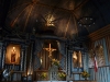 The altar at Achao, painted in mystical blues