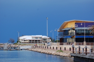 Geraldton's shiny new seafront - the only thing lacking were people out to enjoy it