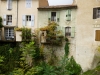Houses in Moustier-Saint-Marie clinging to the cliff