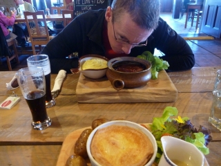 I treat my food like wine, I like to have a good sniff first.  It's not weird. Really