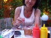 An evening meal in the courtyard of our hotel was our best eats of the trip
