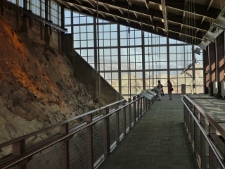 Dinosaur NM - only in America do they put an entire rock formation in a building