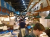 The aisles of seafood seem to go on forever